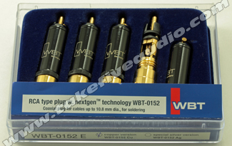 WBT 0152 Cu Male RCA Set Cryo Treated